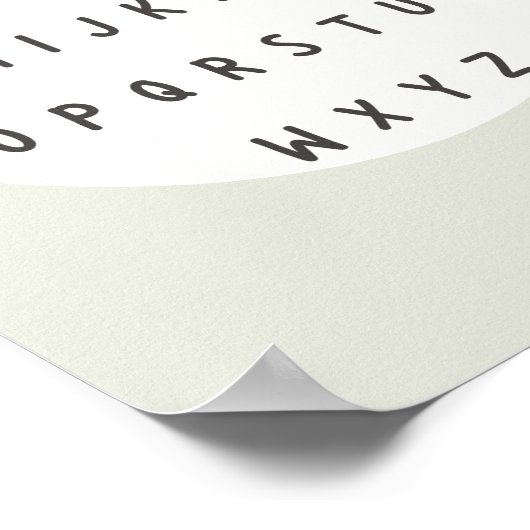 Lettres ABC. alphabet. Poster et impression (Coin)