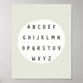 Lettres ABC. alphabet. Poster et impression (Devant)