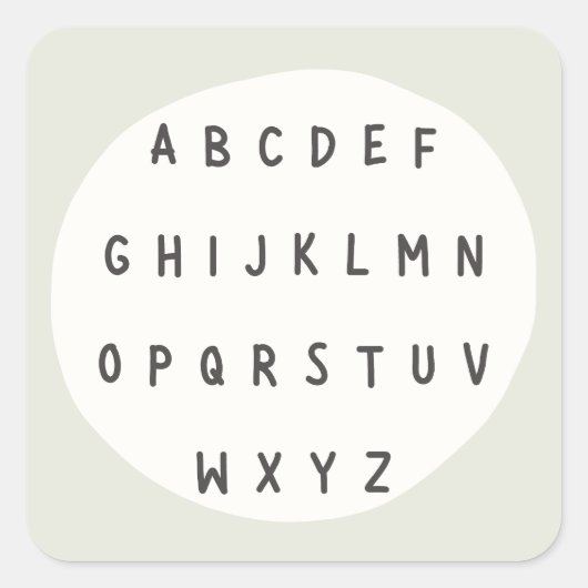 Lettres ABC. alphabet. Stickers & Étiquettes (Devant)