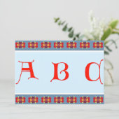 Lettres ABC Invitation (Debout devant)