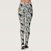 Lettres Alphabet Funky Leggings (Dos)