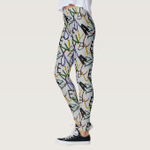 Lettres Alphabet Funky Leggings (Gauche)