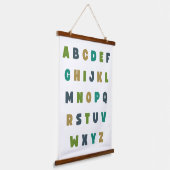Lettres alphabétiques ABC. Tapisserie murale cadre (Angulaire)