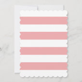 Lettres alphabétiques Invitation Baby shower (Dos)