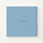 Lettres au Carnet d'invité couple | Bleu Clair (Dos)