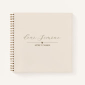 Lettres au livre d'invité de la mariée | Neutre (Devant)