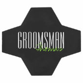 Lettres audacieuses "Groomsman" Fête de mariage pe (Plat)