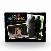 Lettres avec Mariage de coeur Garde 2 bloc photo (Devant)