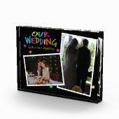 Lettres avec Mariage de coeur Garde 2 bloc photo (Droite)