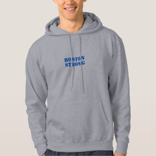 Lettres bleues "Boston Strong" Sweat - shirt à cap