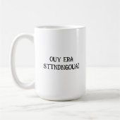 Lettres brouillées tasse avec billard (Gauche)