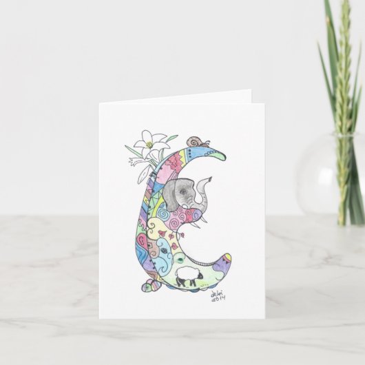 lettres d'alphabet :  "E " (Devant)