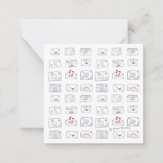 Lettres d'amour directement de la carte d'appartem