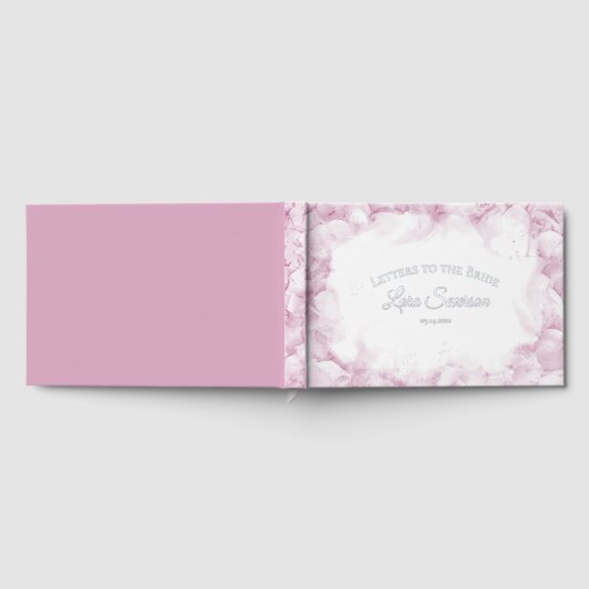 Lettres d'aquarelle rose Hydrangeas à la mariée (Complet)