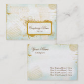 Lettres de carte de visite de Paris (Devant / Derrière)