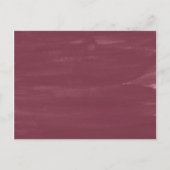 Lettres de fleurs | Carte de réception Maroon Merc (Dos)