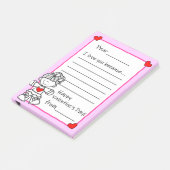 Lettres de la Saint Valentin Lage Post-It Notes (Incliné)