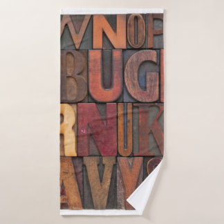 lettres de l'alphabet aléatoire - letterpress vint