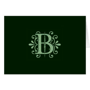 Lettres de l'alphabet - lettre B - vert