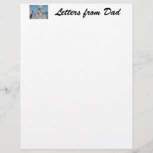 Lettres de Papa papier à en-tête Driftwood Océan