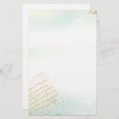 Lettres de papeterie de Paris dans le bleu (Devant / Derrière)