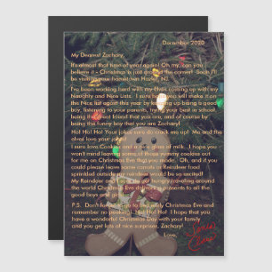 Lettres de Santa Gingerbread Carte Magnétique 5x7