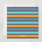 Lettres découpées Baby shower Invitation - Garçon (Dos)