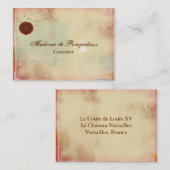 Lettres des cartes de visite élégants de manuscrit (Devant / Derrière)