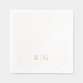 Lettres élégantes mariages Monogram Classic (Recto)