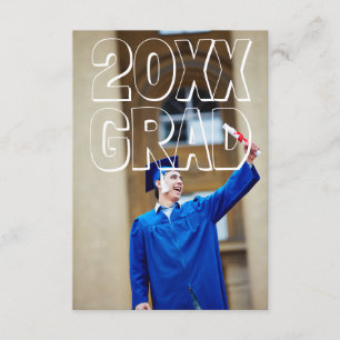 Lettres en bloc blanc - Faire-part de 3x5