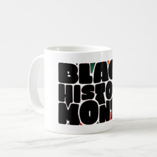Lettres en gras Mois de l'histoire noire Mug