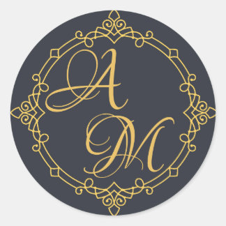 Lettres ensemble Sticker scellant invitation