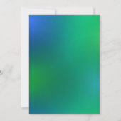 Lettres et notes hébraïques éclatantes Invitation (Dos)