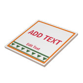 Lettres et numéros italiens rouges Carreaux en cér (Côté)
