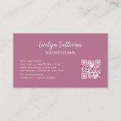 Lettres florales Carte de visite de peau (Dos)