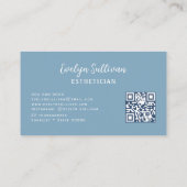 Lettres florales Hydrangea Carte de visite de peau (Dos)