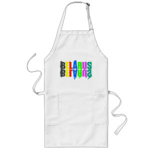 Lettres funky Bélarus Беларусь Tabliers colorés