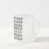 Lettres gothiques Mug (Devant droit)