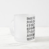 Lettres gothiques Mug (Devant gauche)