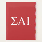 Lettres grecques Sigma Alpha Iota (Dos)