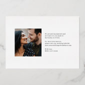 Lettres Joueuses Mariage FOIL Enregistrer La Carte (Verso)