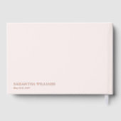 Lettres Modernes À La Mariée Élégante Rose Rose Or (Verso)