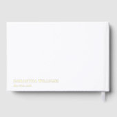 Lettres Modernes Pour La Mariée Élégant Blanc (Verso)