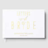 Lettres Modernes Pour La Mariée Élégant Blanc (Recto)