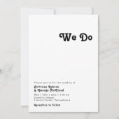 Lettres modernes rétro Nous faisons Faire-part de  (Devant)