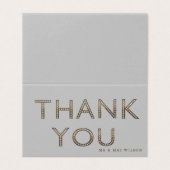 lettres or bling Carte de remerciements (Outside Unfolded)