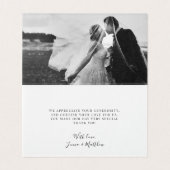 lettres or bling Carte de remerciements (Inside Unfolded)