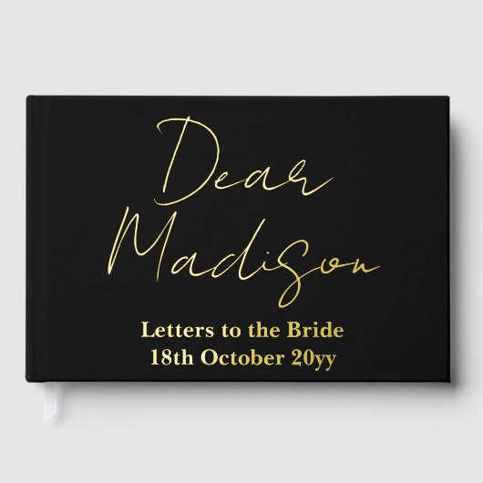 Lettres personnalisées à la mariée Enterrement de  (Recto)