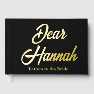 Lettres personnalisées à la mariée pour l'enterrem