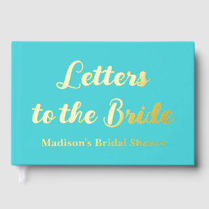 Lettres personnalisées à la mariée pour l'enterrem